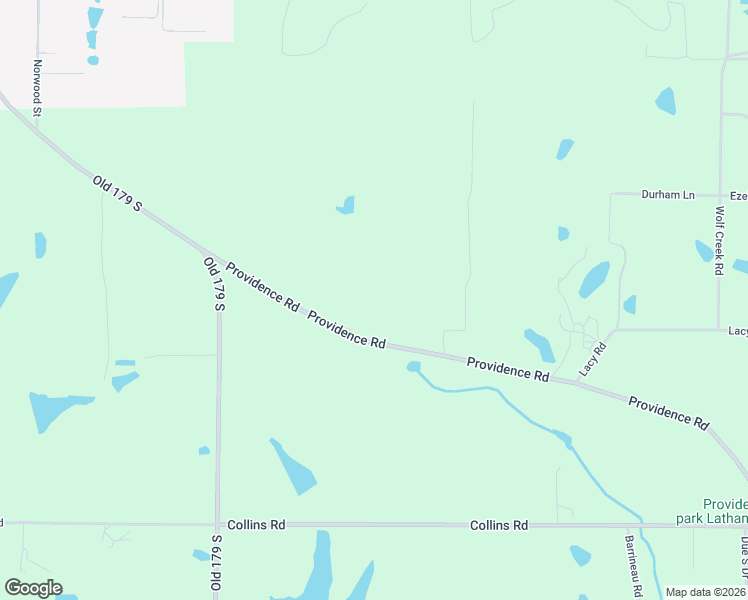 map of restaurants, bars, coffee shops, grocery stores, and more near 267 Providence Road in Whigham