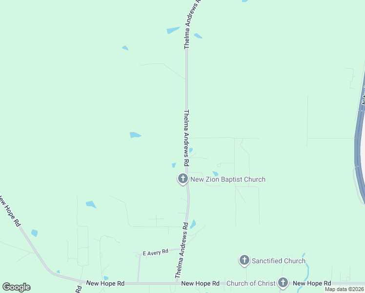 map of restaurants, bars, coffee shops, grocery stores, and more near 151-213 Thelma Andrews Road in Wiggins