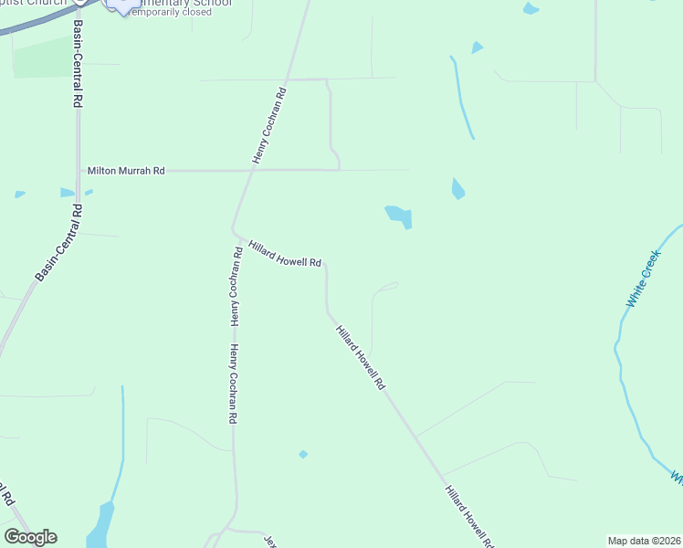 map of restaurants, bars, coffee shops, grocery stores, and more near 1228-2124 Hillard Howell Road in Lucedale
