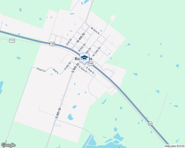 map of restaurants, bars, coffee shops, grocery stores, and more near 218 South 14th Street in Buckholts