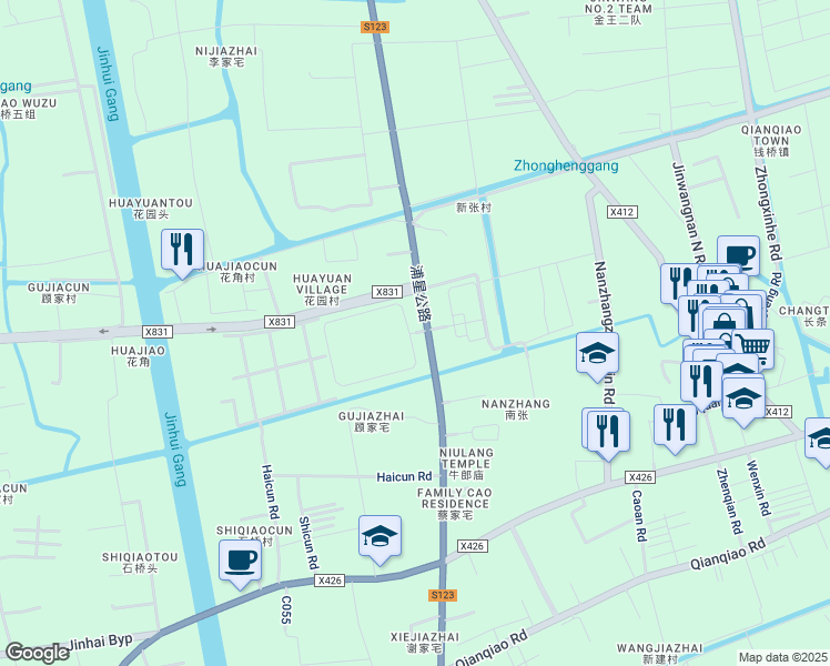 map of restaurants, bars, coffee shops, grocery stores, and more near in 