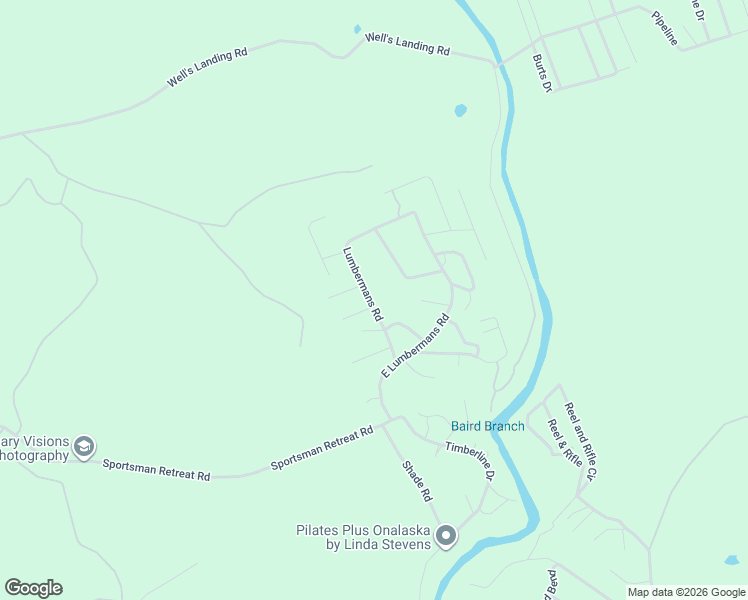 map of restaurants, bars, coffee shops, grocery stores, and more near 121 Mayhaw in Onalaska