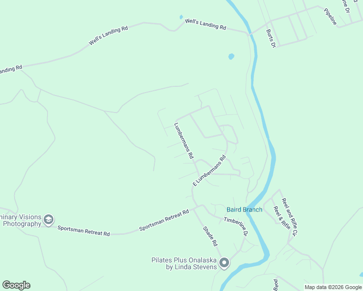 map of restaurants, bars, coffee shops, grocery stores, and more near 121 Mayhaw in Onalaska