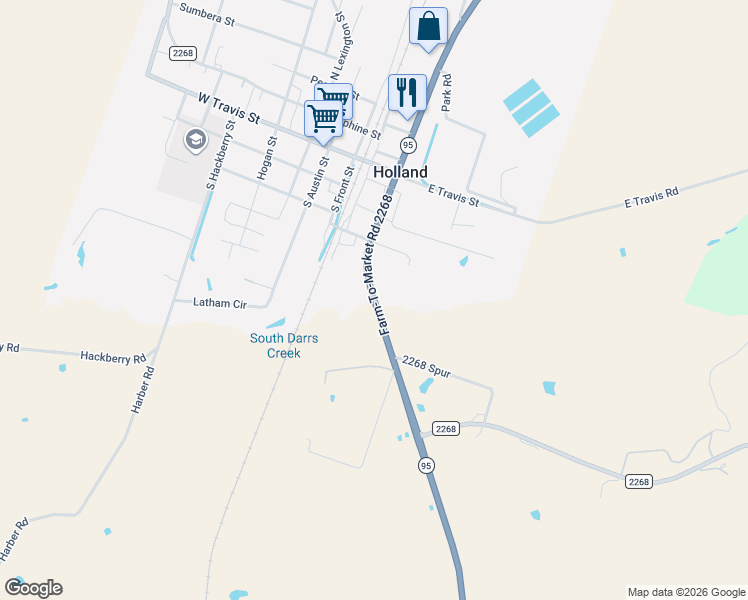 map of restaurants, bars, coffee shops, grocery stores, and more near 405 South Franklin Street in Holland