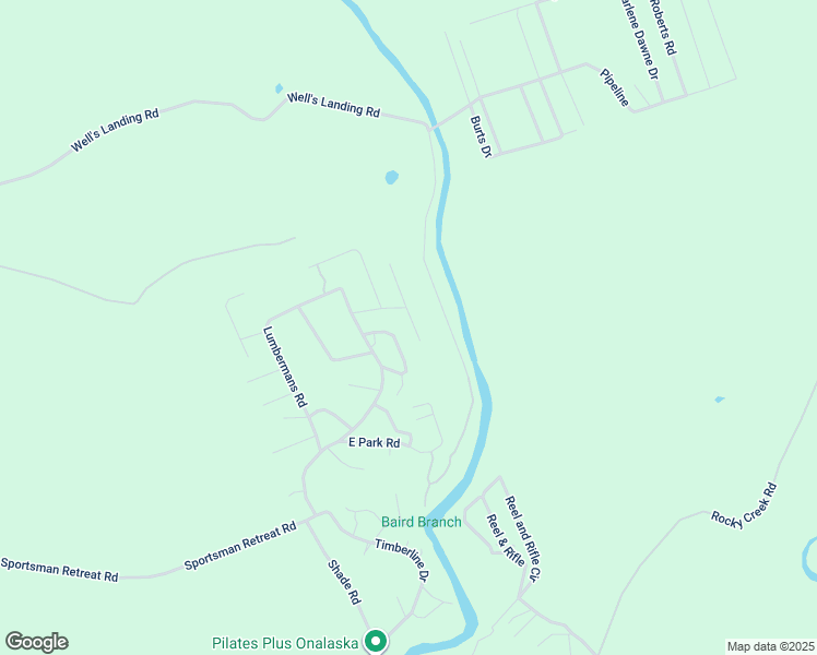 map of restaurants, bars, coffee shops, grocery stores, and more near 190 Bluebonnet Drive in Onalaska