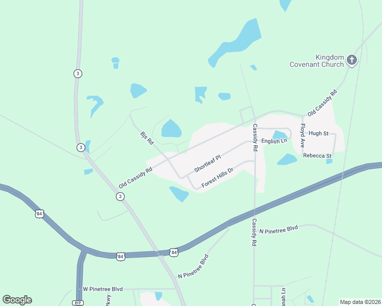 map of restaurants, bars, coffee shops, grocery stores, and more near 452 Old Cassidy Road in Thomasville