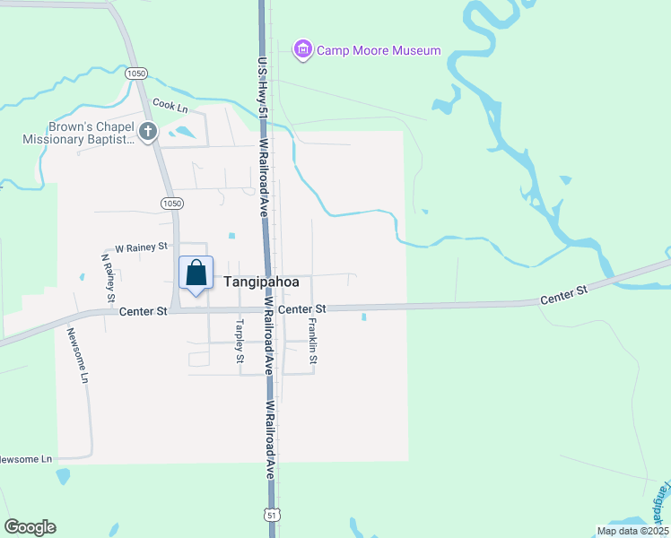 map of restaurants, bars, coffee shops, grocery stores, and more near 13101 Jackson Street in Tangipahoa