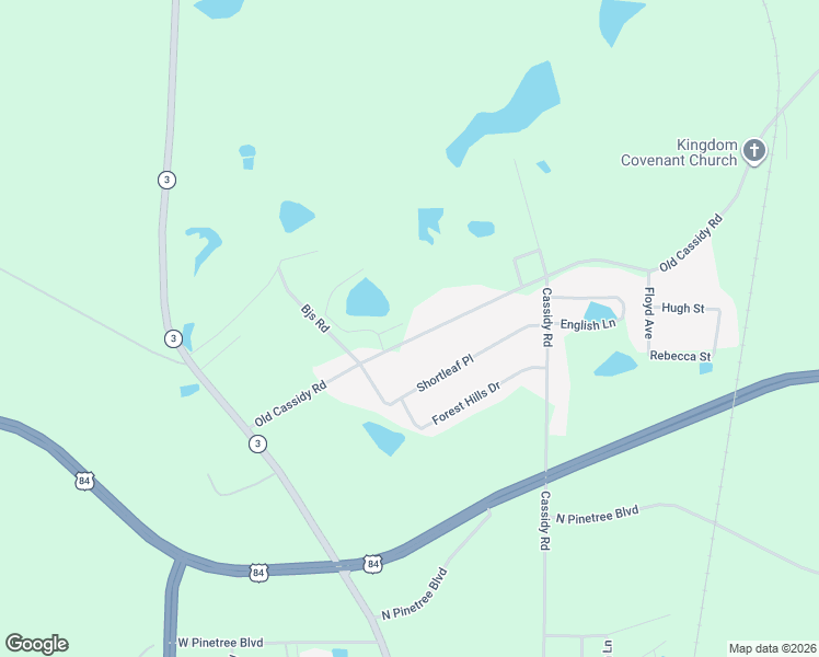 map of restaurants, bars, coffee shops, grocery stores, and more near 452 Old Cassidy Road in Thomasville