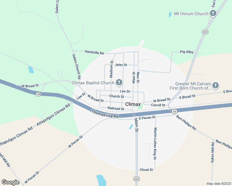 map of restaurants, bars, coffee shops, grocery stores, and more near 211 Lee Street in Climax