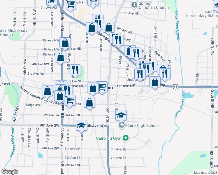 map of restaurants, bars, coffee shops, grocery stores, and more near in Cairo