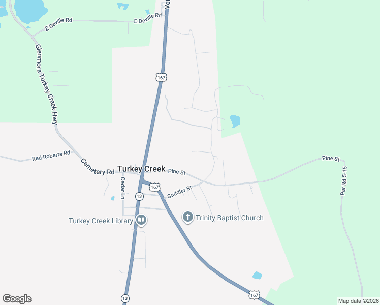 map of restaurants, bars, coffee shops, grocery stores, and more near 1289 Saddler Road in Turkey Creek