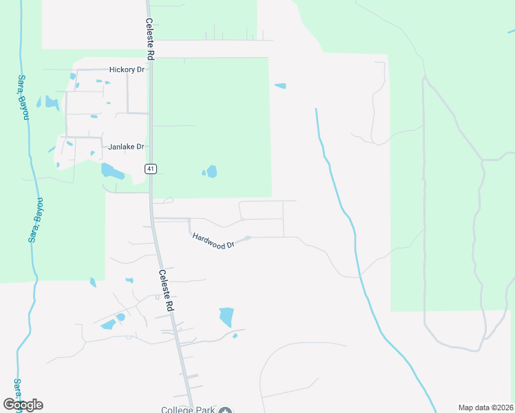 map of restaurants, bars, coffee shops, grocery stores, and more near 3364 Hardwood Drive in Saraland