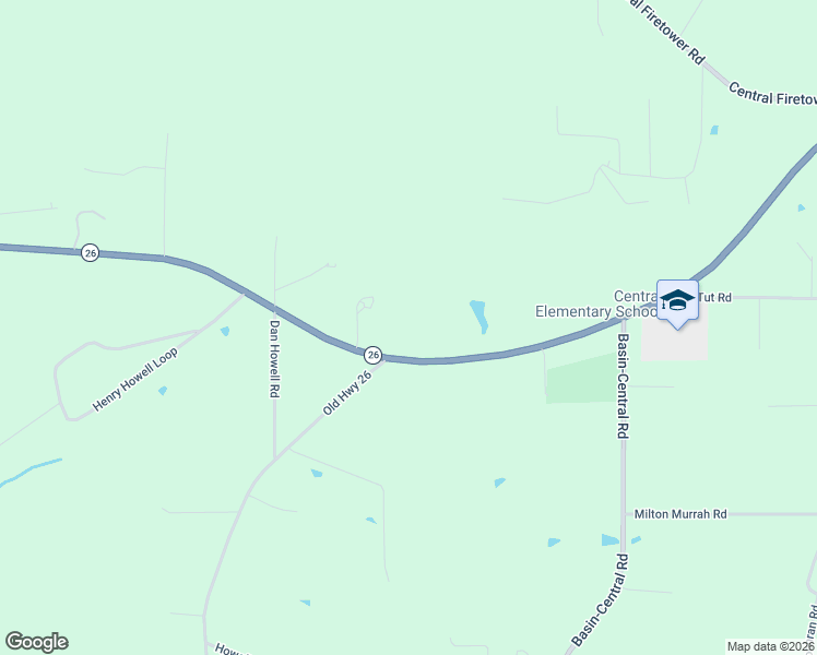 map of restaurants, bars, coffee shops, grocery stores, and more near 1323O Mississippi 26 in Lucedale