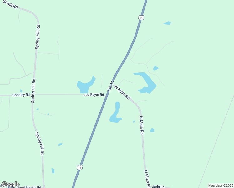 map of restaurants, bars, coffee shops, grocery stores, and more near 333 North Main Road in Poplarville