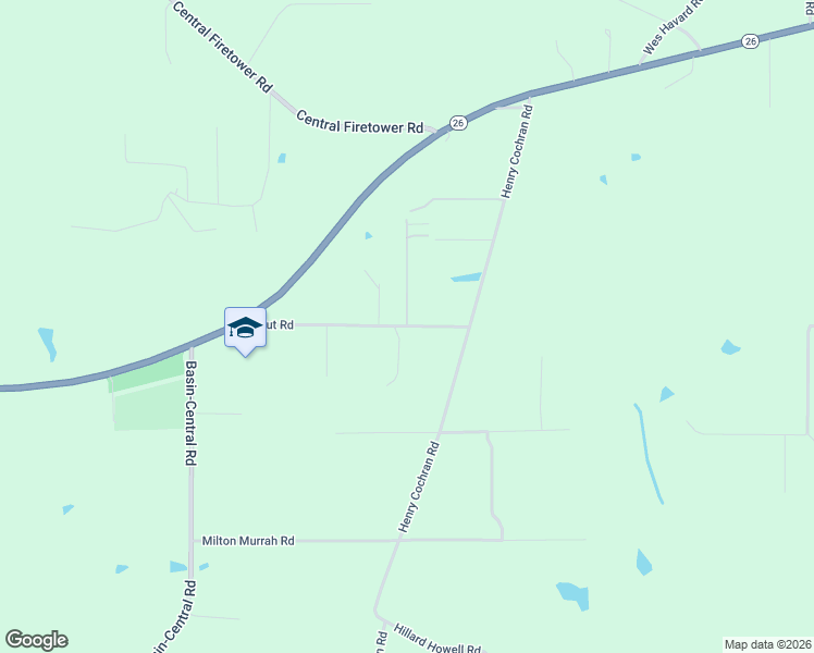 map of restaurants, bars, coffee shops, grocery stores, and more near 178 Tut Road in Lucedale