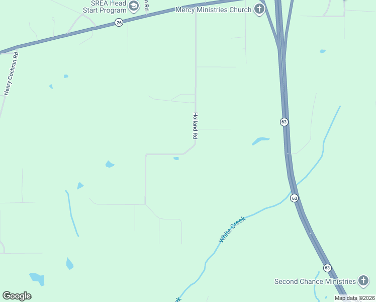 map of restaurants, bars, coffee shops, grocery stores, and more near 247 Holland Road in Lucedale