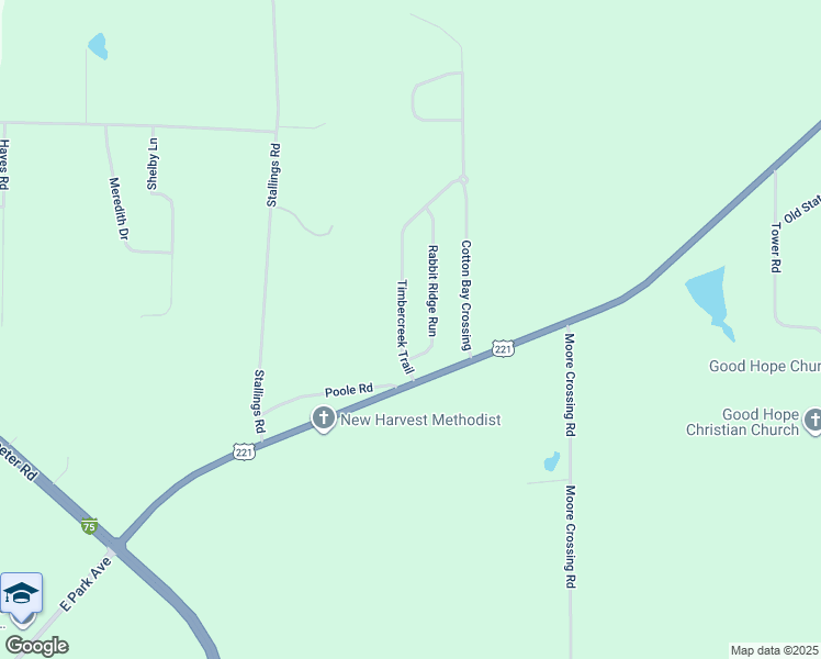 map of restaurants, bars, coffee shops, grocery stores, and more near 2746 Timbercreek Trail in Valdosta
