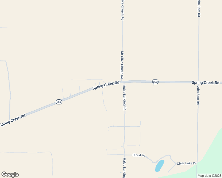 map of restaurants, bars, coffee shops, grocery stores, and more near 2269 Spring Creek Road in Bainbridge