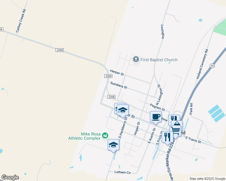 map of restaurants, bars, coffee shops, grocery stores, and more near 604 Josephine in Holland