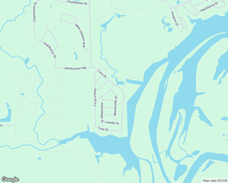 map of restaurants, bars, coffee shops, grocery stores, and more near 119 Monticello Street in Trinity