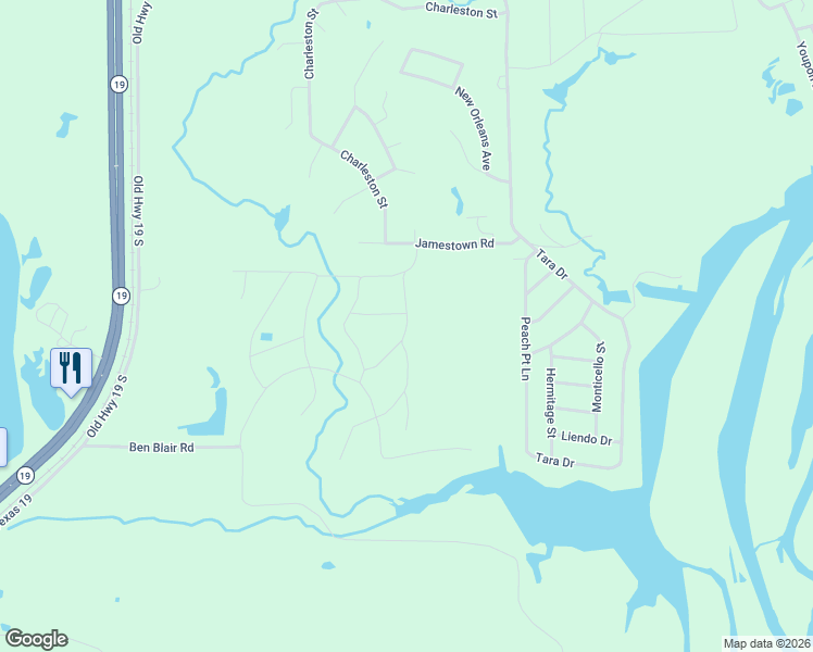 map of restaurants, bars, coffee shops, grocery stores, and more near 1184 Ben Blair Road in Trinity