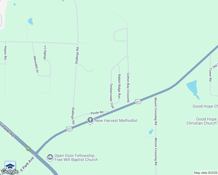 map of restaurants, bars, coffee shops, grocery stores, and more near 2757 Timbercreek Trail in Valdosta