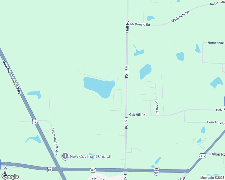 map of restaurants, bars, coffee shops, grocery stores, and more near 110 Steaphon Drive in Thomasville