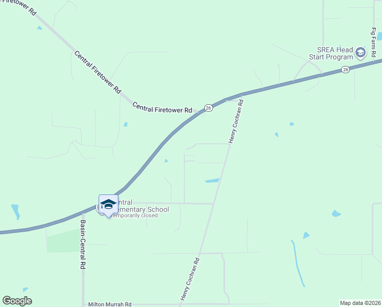 map of restaurants, bars, coffee shops, grocery stores, and more near 134 Scott Eubanks Road in Lucedale