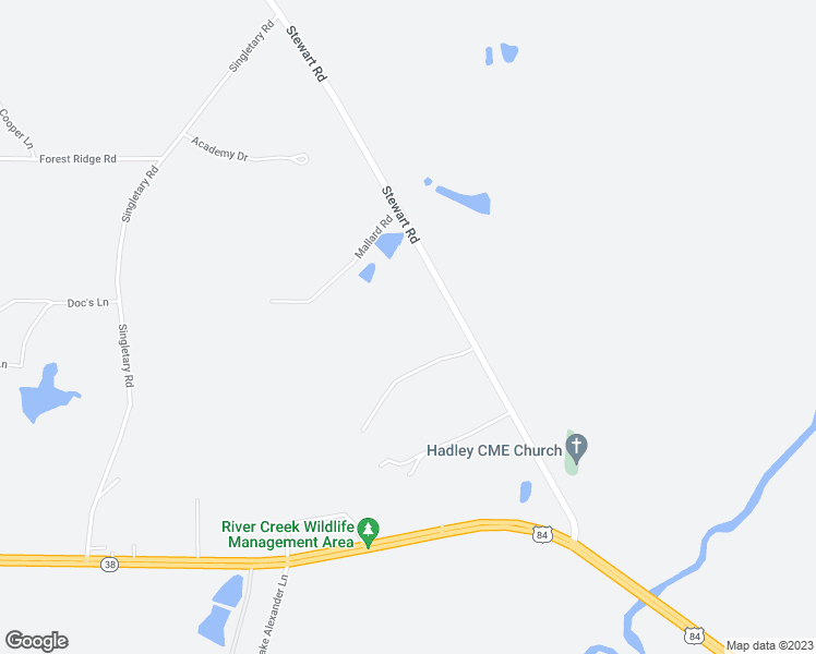 map of restaurants, bars, coffee shops, grocery stores, and more near 677 Stewart Road in Thomasville