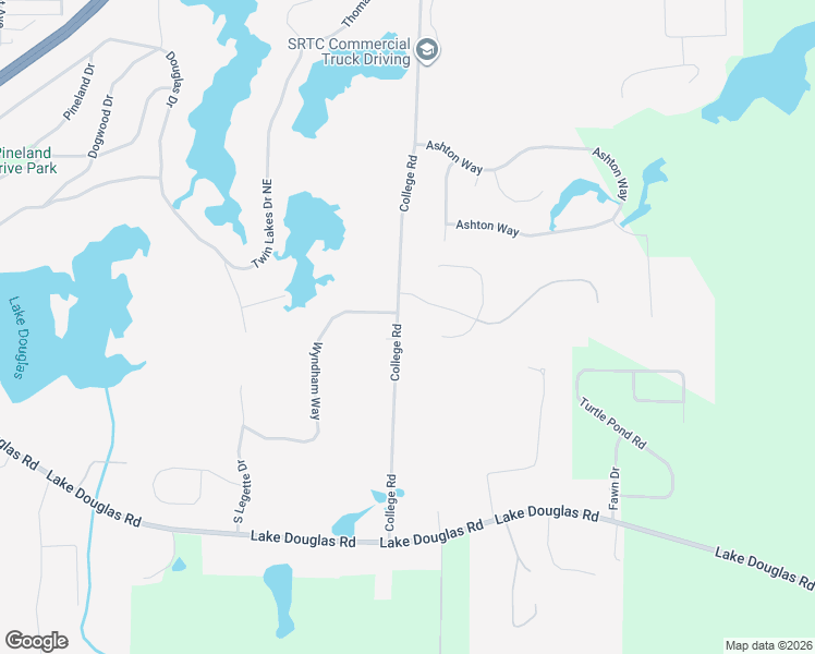 map of restaurants, bars, coffee shops, grocery stores, and more near 1417 College Road in Bainbridge