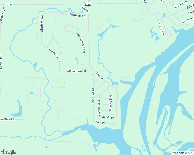 map of restaurants, bars, coffee shops, grocery stores, and more near 151 Peach Point Drive in Trinity