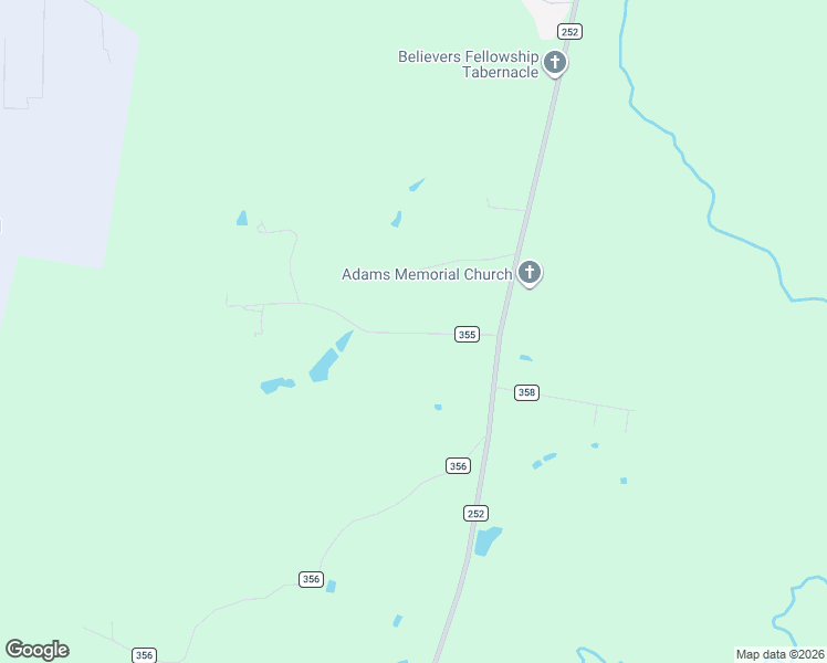 map of restaurants, bars, coffee shops, grocery stores, and more near County Road 355 in Jasper