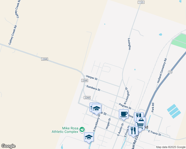 map of restaurants, bars, coffee shops, grocery stores, and more near 606 Harper Street in Holland