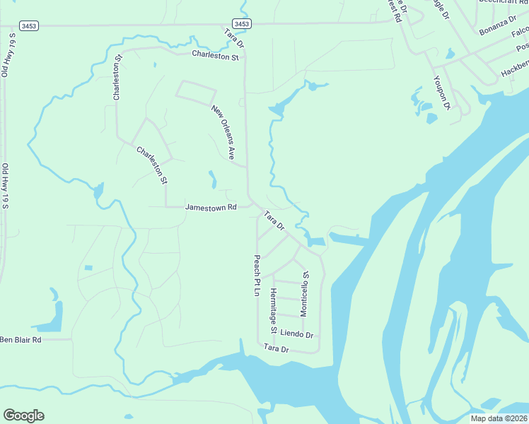 map of restaurants, bars, coffee shops, grocery stores, and more near Tara Drive in Trinity