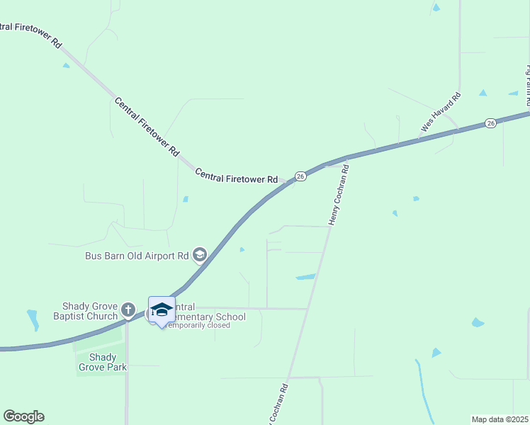 map of restaurants, bars, coffee shops, grocery stores, and more near 14308-15106 Mississippi 26 in Lucedale