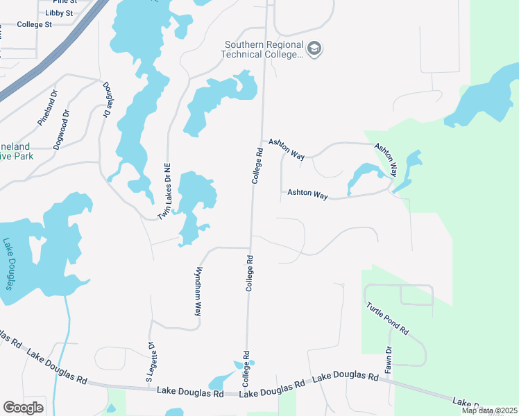 map of restaurants, bars, coffee shops, grocery stores, and more near 1405 College Road in Bainbridge
