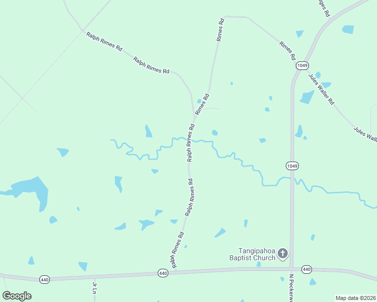 map of restaurants, bars, coffee shops, grocery stores, and more near Ralph Rimes Road in St. Helena Parish