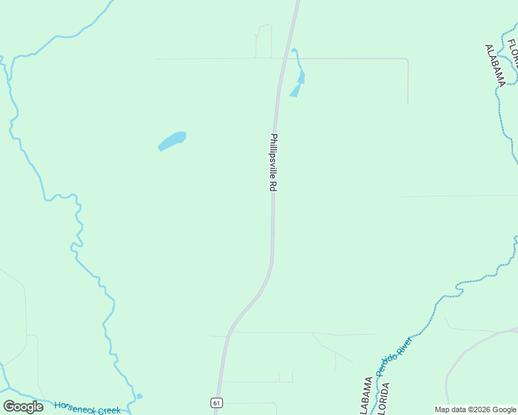 map of restaurants, bars, coffee shops, grocery stores, and more near 45525 Phillipsville Road in Bay Minette