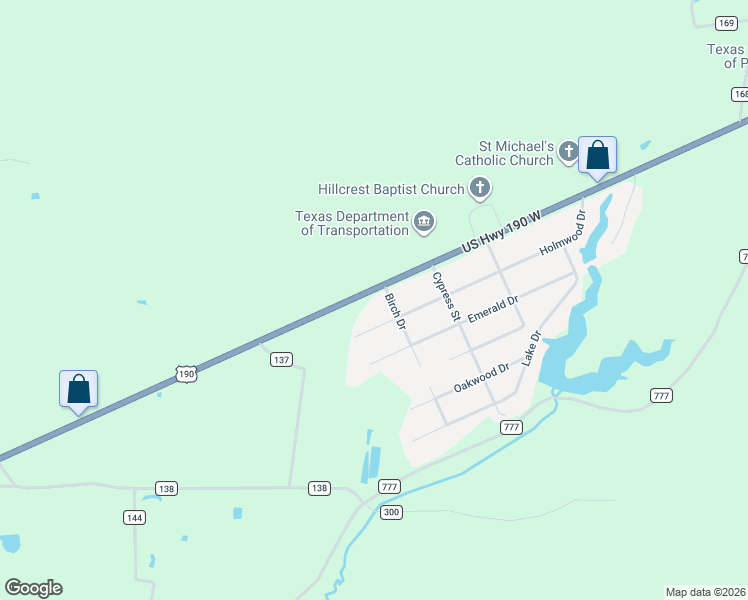 map of restaurants, bars, coffee shops, grocery stores, and more near 903 US Highway 190 West in Jasper