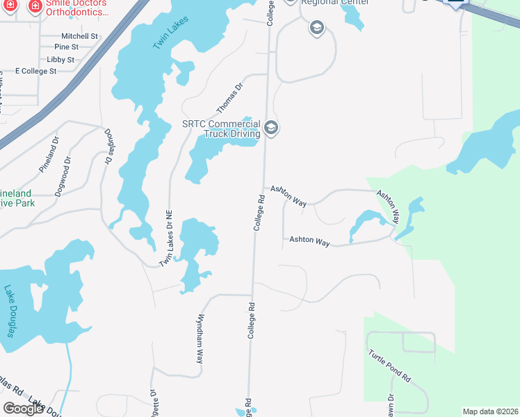 map of restaurants, bars, coffee shops, grocery stores, and more near 1409 College Road in Bainbridge