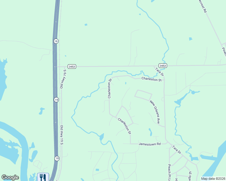 map of restaurants, bars, coffee shops, grocery stores, and more near 700 Charleston Street in Trinity
