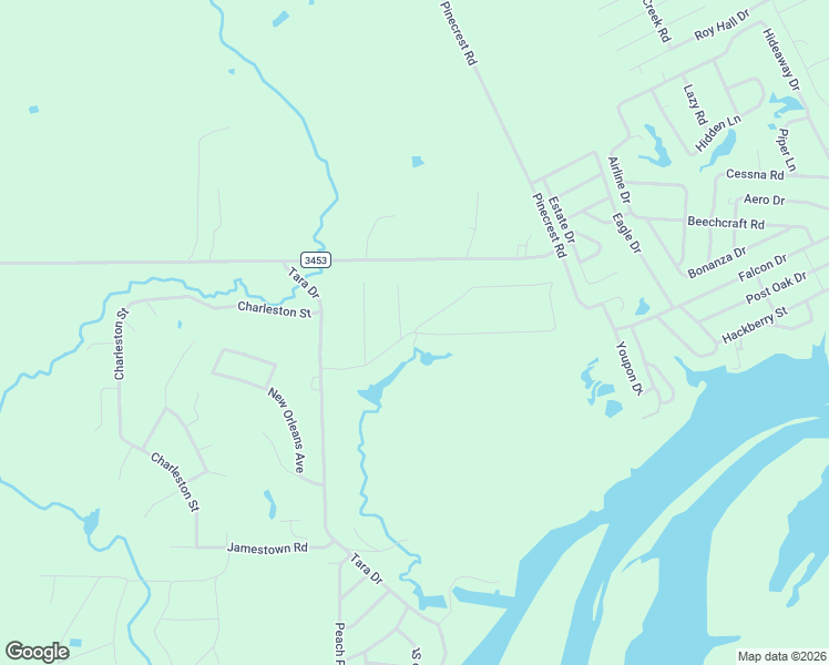 map of restaurants, bars, coffee shops, grocery stores, and more near 203 Rose Down Way in Trinity