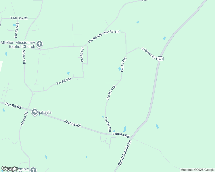 map of restaurants, bars, coffee shops, grocery stores, and more near 25511 Par Road 418 in Angie