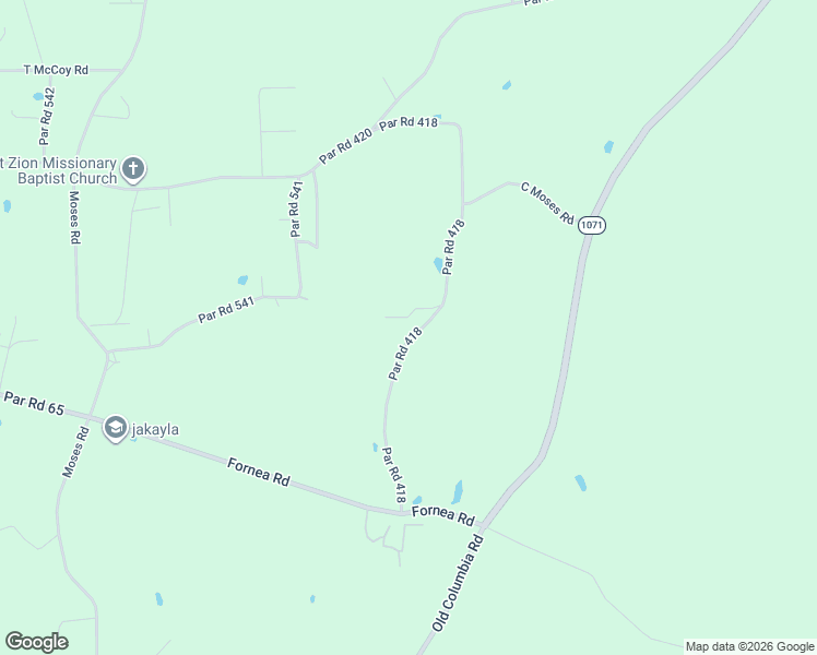 map of restaurants, bars, coffee shops, grocery stores, and more near 25511 Par Road 418 in Angie