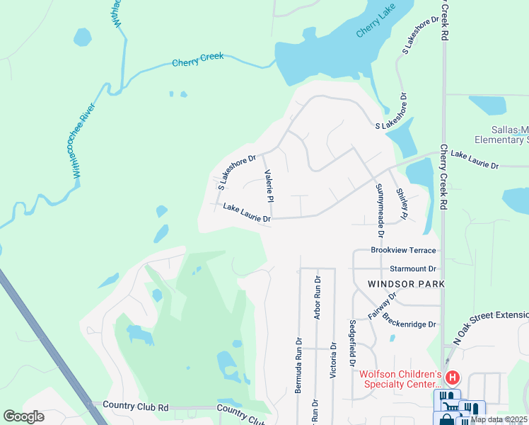 map of restaurants, bars, coffee shops, grocery stores, and more near 794 Lake Laurie Drive in Valdosta
