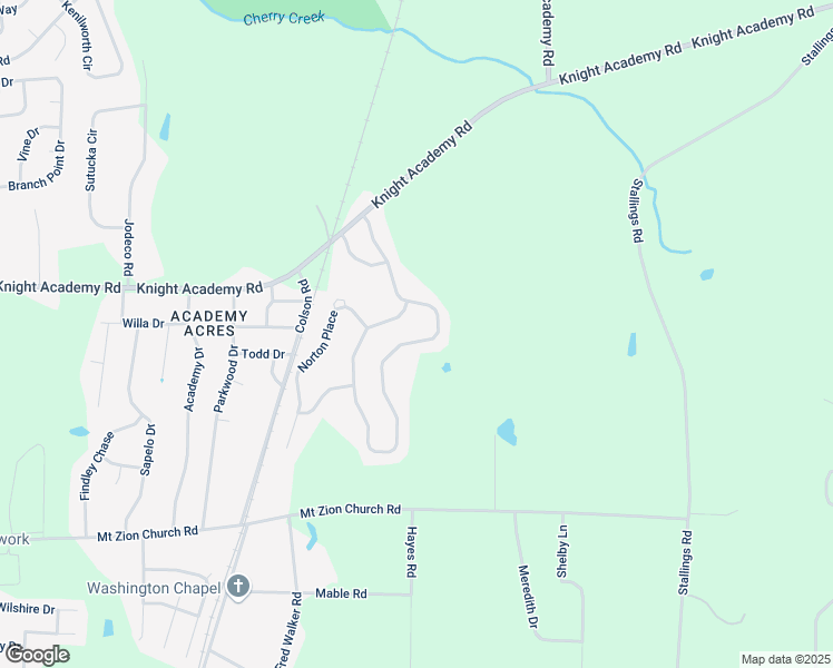 map of restaurants, bars, coffee shops, grocery stores, and more near 3671 Knights Mill Drive in Valdosta