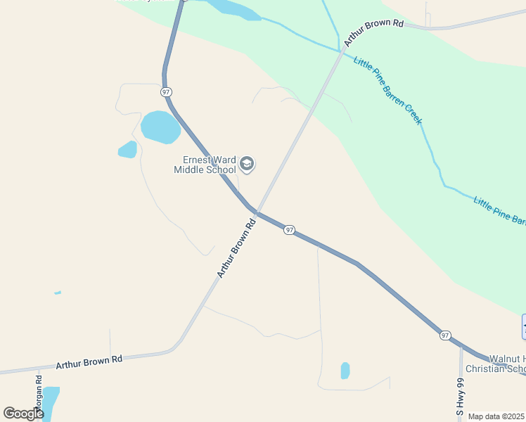 map of restaurants, bars, coffee shops, grocery stores, and more near 4966-4998 Arthur Brown Road in Escambia