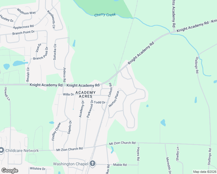 map of restaurants, bars, coffee shops, grocery stores, and more near 3309 Lorie Street in Valdosta