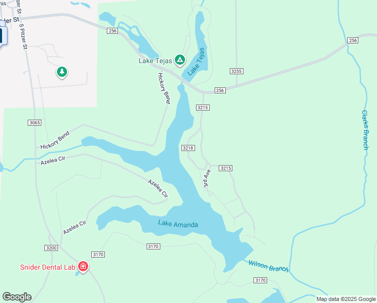map of restaurants, bars, coffee shops, grocery stores, and more near 234 County Road 3218 in Colmesneil