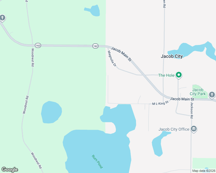 map of restaurants, bars, coffee shops, grocery stores, and more near Magnolia in Jacob City